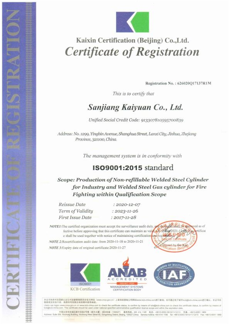 Certificate of Registration